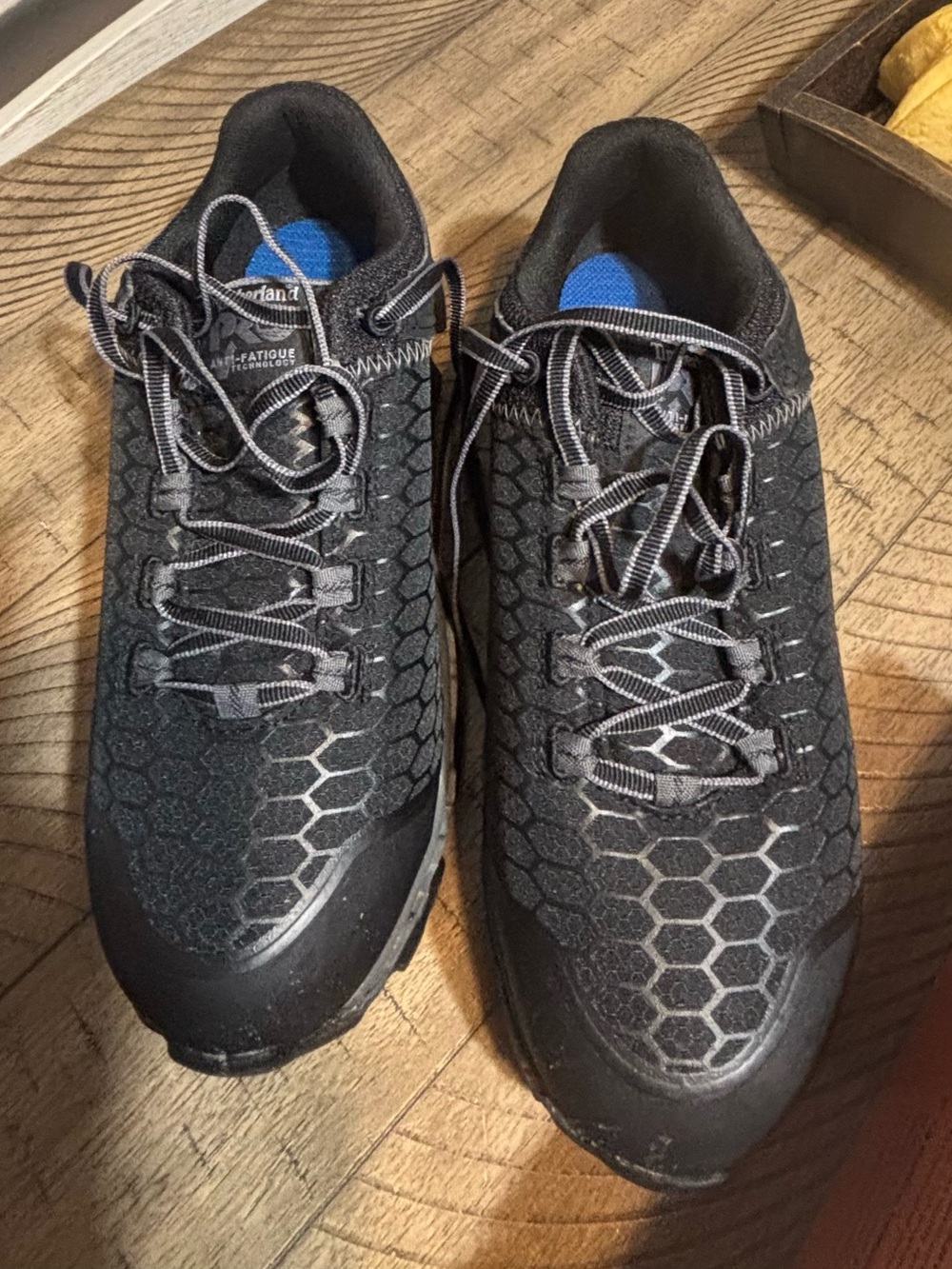 Timberland Men’s Black Hex-Pattern Athletic Trail Sneakers